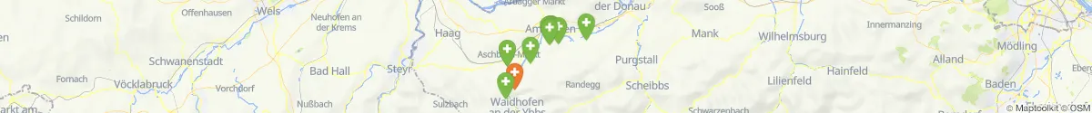 Kartenansicht für Apotheken-Notdienste in der Nähe von Neuhofen an der Ybbs (Amstetten, Niederösterreich)